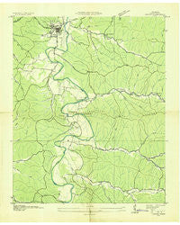 Linden Tennessee Historical topographic map, 1:24000 scale, 7.5 X 7.5 Minute, Year 1936