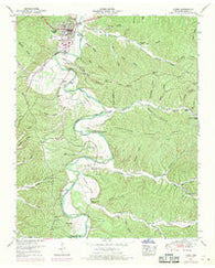 Linden Tennessee Historical topographic map, 1:24000 scale, 7.5 X 7.5 Minute, Year 1950