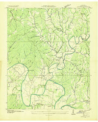 Littlelot Tennessee Historical topographic map, 1:24000 scale, 7.5 X 7.5 Minute, Year 1936