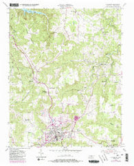 Livingston Tennessee Historical topographic map, 1:24000 scale, 7.5 X 7.5 Minute, Year 1955