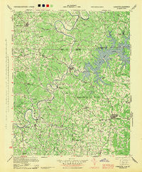 Livingston Tennessee Historical topographic map, 1:24000 scale, 7.5 X 7.5 Minute, Year 1944