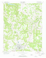Livingston Tennessee Historical topographic map, 1:24000 scale, 7.5 X 7.5 Minute, Year 1955