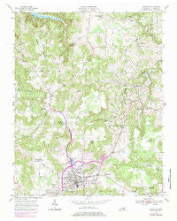 Livingston Tennessee Historical topographic map, 1:24000 scale, 7.5 X 7.5 Minute, Year 1955
