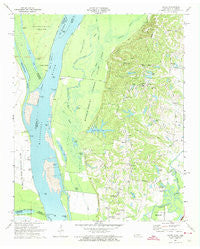 Locke Tennessee Historical topographic map, 1:24000 scale, 7.5 X 7.5 Minute, Year 1970