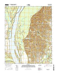 Locke Tennessee Current topographic map, 1:24000 scale, 7.5 X 7.5 Minute, Year 2016