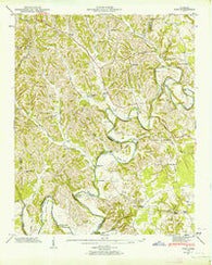 Lois Tennessee Historical topographic map, 1:24000 scale, 7.5 X 7.5 Minute, Year 1947