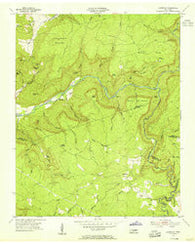 Lonewood Tennessee Historical topographic map, 1:24000 scale, 7.5 X 7.5 Minute, Year 1954