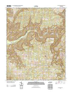 Lonewood Tennessee Historical topographic map, 1:24000 scale, 7.5 X 7.5 Minute, Year 2013