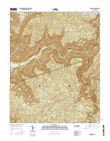 Lonewood Tennessee Current topographic map, 1:24000 scale, 7.5 X 7.5 Minute, Year 2016