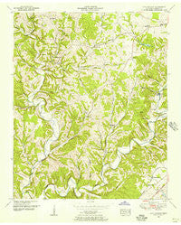 Long Branch Tennessee Historical topographic map, 1:24000 scale, 7.5 X 7.5 Minute, Year 1951