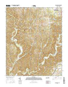 Long Branch Tennessee Current topographic map, 1:24000 scale, 7.5 X 7.5 Minute, Year 2016