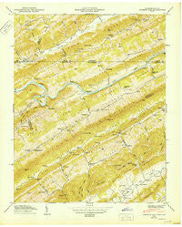 Looneys Gap Tennessee Historical topographic map, 1:24000 scale, 7.5 X 7.5 Minute, Year 1950