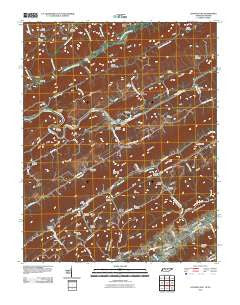 Looneys Gap Tennessee Historical topographic map, 1:24000 scale, 7.5 X 7.5 Minute, Year 2010