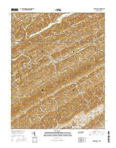 Looneys Gap Tennessee Current topographic map, 1:24000 scale, 7.5 X 7.5 Minute, Year 2016