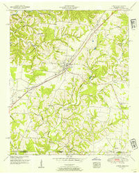 Loretto Tennessee Historical topographic map, 1:24000 scale, 7.5 X 7.5 Minute, Year 1950