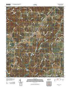 Loretto Tennessee Historical topographic map, 1:24000 scale, 7.5 X 7.5 Minute, Year 2010