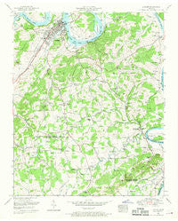 Loudon Tennessee Historical topographic map, 1:24000 scale, 7.5 X 7.5 Minute, Year 1952
