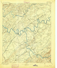 Loudon Tennessee Historical topographic map, 1:125000 scale, 30 X 30 Minute, Year 1895