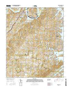 Loudon Tennessee Current topographic map, 1:24000 scale, 7.5 X 7.5 Minute, Year 2016