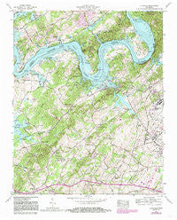 Louisville Tennessee Historical topographic map, 1:24000 scale, 7.5 X 7.5 Minute, Year 1968