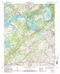 Louisville Tennessee Historical topographic map, 1:24000 scale, 7.5 X 7.5 Minute, Year 1968