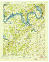 Louisville Tennessee Historical topographic map, 1:24000 scale, 7.5 X 7.5 Minute, Year 1941