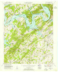 Louisville Tennessee Historical topographic map, 1:24000 scale, 7.5 X 7.5 Minute, Year 1953