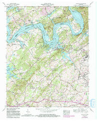 Louisville Tennessee Historical topographic map, 1:24000 scale, 7.5 X 7.5 Minute, Year 1968