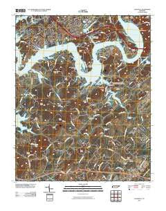 Louisville Tennessee Historical topographic map, 1:24000 scale, 7.5 X 7.5 Minute, Year 2010