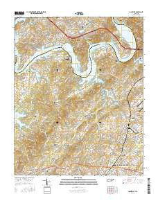 Louisville Tennessee Current topographic map, 1:24000 scale, 7.5 X 7.5 Minute, Year 2016