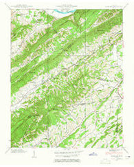 Lovelace Tennessee Historical topographic map, 1:24000 scale, 7.5 X 7.5 Minute, Year 1939