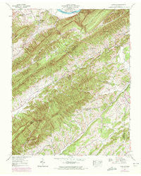 Lovelace Tennessee Historical topographic map, 1:24000 scale, 7.5 X 7.5 Minute, Year 1939