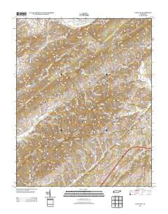 Lovelace Tennessee Historical topographic map, 1:24000 scale, 7.5 X 7.5 Minute, Year 2013