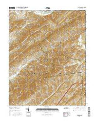 Lovelace Tennessee Current topographic map, 1:24000 scale, 7.5 X 7.5 Minute, Year 2016