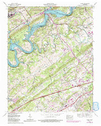 Lovell Tennessee Historical topographic map, 1:24000 scale, 7.5 X 7.5 Minute, Year 1968