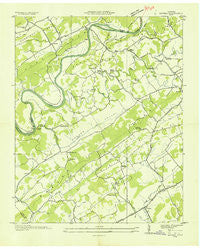 Lovell Tennessee Historical topographic map, 1:24000 scale, 7.5 X 7.5 Minute, Year 1935