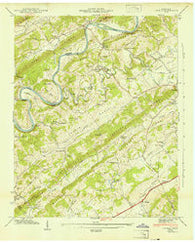 Lovell Tennessee Historical topographic map, 1:24000 scale, 7.5 X 7.5 Minute, Year 1941