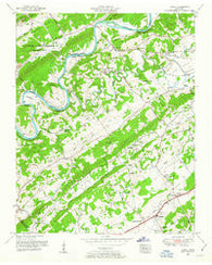 Lovell Tennessee Historical topographic map, 1:24000 scale, 7.5 X 7.5 Minute, Year 1953