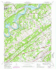 Lovell Tennessee Historical topographic map, 1:24000 scale, 7.5 X 7.5 Minute, Year 1968