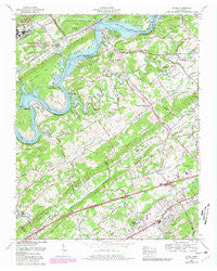 Lovell Tennessee Historical topographic map, 1:24000 scale, 7.5 X 7.5 Minute, Year 1968
