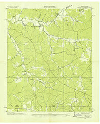 Lowryville Tennessee Historical topographic map, 1:24000 scale, 7.5 X 7.5 Minute, Year 1936
