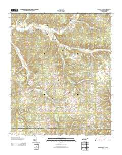 Lowryville Tennessee Historical topographic map, 1:24000 scale, 7.5 X 7.5 Minute, Year 2013