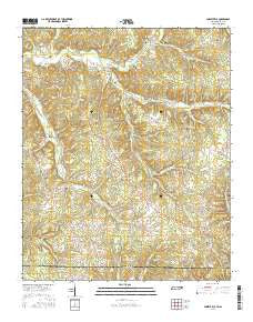 Lowryville Tennessee Current topographic map, 1:24000 scale, 7.5 X 7.5 Minute, Year 2016