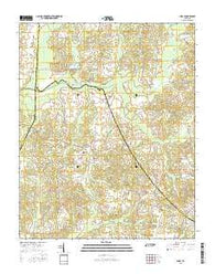 Luray Tennessee Current topographic map, 1:24000 scale, 7.5 X 7.5 Minute, Year 2016
