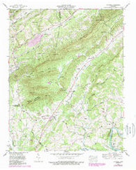 Luttrell Tennessee Historical topographic map, 1:24000 scale, 7.5 X 7.5 Minute, Year 1952