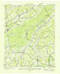 Luttrell Tennessee Historical topographic map, 1:24000 scale, 7.5 X 7.5 Minute, Year 1935