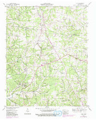 Lyles Tennessee Historical topographic map, 1:24000 scale, 7.5 X 7.5 Minute, Year 1953