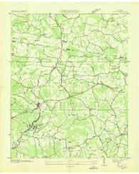 Lyles Tennessee Historical topographic map, 1:24000 scale, 7.5 X 7.5 Minute, Year 1936