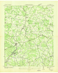Lyles Tennessee Historical topographic map, 1:24000 scale, 7.5 X 7.5 Minute, Year 1936