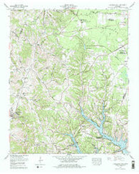 Lynchburg East Tennessee Historical topographic map, 1:24000 scale, 7.5 X 7.5 Minute, Year 1978